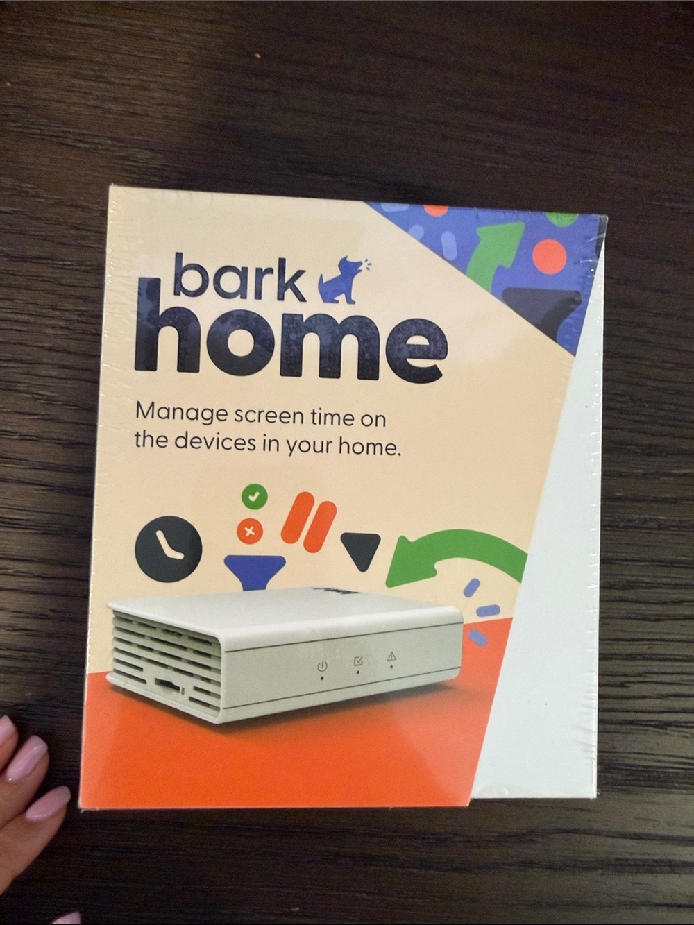 Bark Home — Cream and Orange Retail Box with Blue Accent